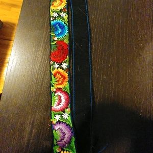 Handstitched boho guatemalan belt
